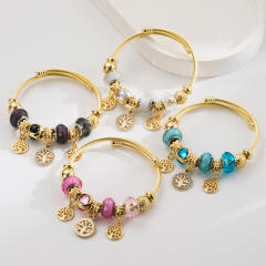 New Style Personalized Creative Life Tree Tower Pendant Bracelet Alloy Diamond Adjustable Stainless Steel Hand Jewelry