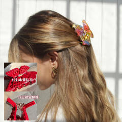 French Elegant Hollow Double-Layer Butterfly Hairpin good quality hair calw Clip