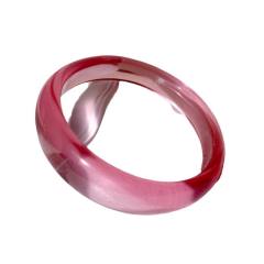 Special-Shaped Colorful Acrylic Round Bracelet Irregular Simple Geometric Transparent Resin Bracelet