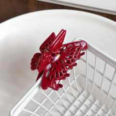 French Elegant Hollow Double-Layer Butterfly Hairpin good quality hair calw Clip