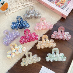 New Acetate Hairpin Three-Dimensional Flower hair claw Clip Medium-Sized Hair Clip