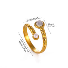 304 stainless steel rings diamond flower butterfly rings for women