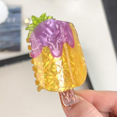 Creative Holiday Style Watermelon Ice Cream Hair Clip Summer Cartoon hair claw clips