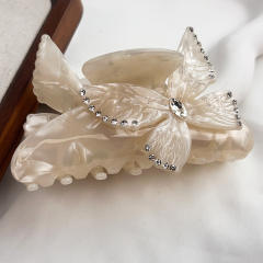 Flower-Shaped Hair Clip Gradient Candy Colors Elegant hair claw clips for Women