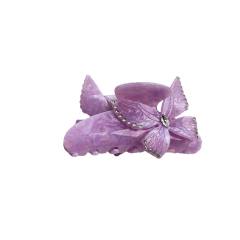 Flower-Shaped Hair Clip Gradient Candy Colors Elegant hair claw clips for Women