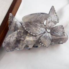 Flower-Shaped Hair Clip Gradient Candy Colors Elegant hair claw clips for Women