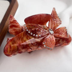 Flower-Shaped Hair Clip Gradient Candy Colors Elegant hair claw clips for Women
