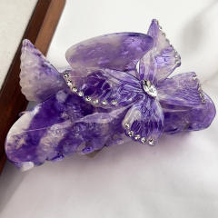 Flower-Shaped Hair Clip Gradient Candy Colors Elegant hair claw clips for Women