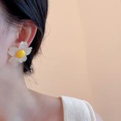 Super Fairy Sweet Spring Summer Flower Earrings for Women acrylic peatl earrings