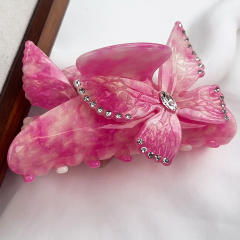 Flower-Shaped Hair Clip Gradient Candy Colors Elegant hair claw clips for Women