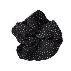 Korean-Style Simple Polka Dot Scrunchie Elegant Pleated Fabric Hair Tie new Ponytail Hairband