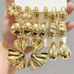 Fashionable Tassel Simple Creative Personality C-Shaped Water Drop Stud Earrings set