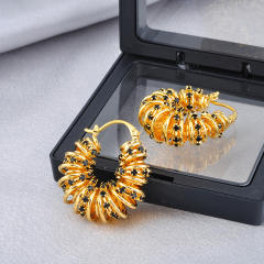 Personalized Irregular Lines Wrapped Around Earrings real gold plated earrings