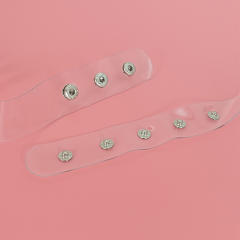 Hip-Hop Pvc Transparent Wide Belt for Women with Skirts Jackets Sweaters Suits Girdles