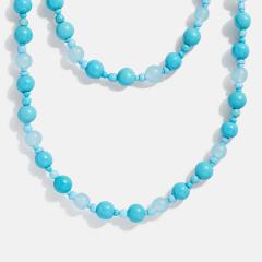 Summer Bohemian Style Beaded Necklace Handmade Necklace with Stacked Colorful Beads