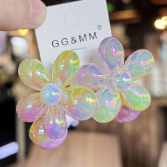 Cute Gradient Flower Hair Tie Korean Style Children's Hair Accessories hair band