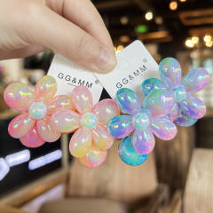 Cute Gradient Flower Hair Tie Korean Style Children's Hair Accessories hair band