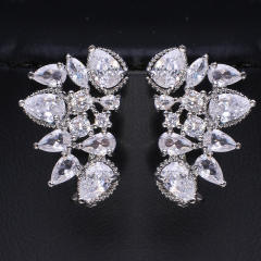 Hot Selling Water Drop Zircon Earrings for Women diamond earrings for bride wedding