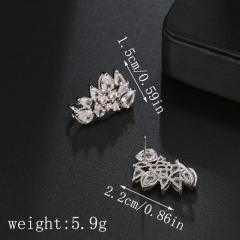 Hot Selling Water Drop Zircon Earrings for Women diamond earrings for bride wedding