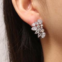 Hot Selling Water Drop Zircon Earrings for Women diamond earrings for bride wedding