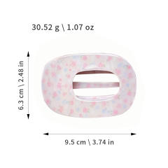 Korean fashion vintage plaid pattern polka dots design duckbill hair clips for women