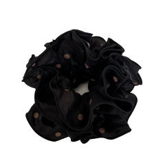 Layer design polka dots large scrunchies for women large scrunchies