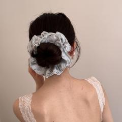 Layer design polka dots large scrunchies for women large scrunchies