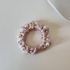 Korean-Style Gentle and Versatile High-Elasticity Hair Ties pink color hair ties for women