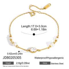 Stainless Steel bracelet Pearl Bracelet Beaded Non-Fading Women's hand accessory