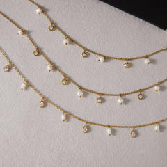 Stainless Steel bracelet Pearl Bracelet Beaded Non-Fading Women's hand accessory