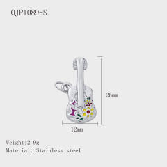 Hot-Selling Silver Life Series Stainless Steel Key Lock Love Phone Crown Jewelry Accessories Pendant