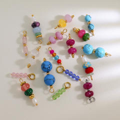 Bead Series Colorful Natural Stone Beads DIY Jewelry charm Handmade String Accessories