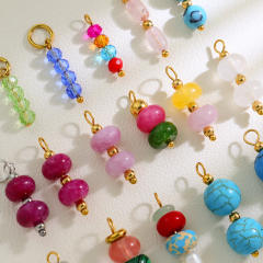 Bead Series Colorful Natural Stone Beads DIY Jewelry charm Handmade String Accessories
