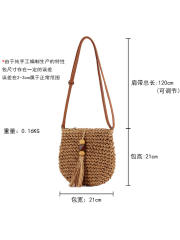 New Paper Rope Ins Woven Bag Daily Casual Versatile Seaside Vacation Women's Bag