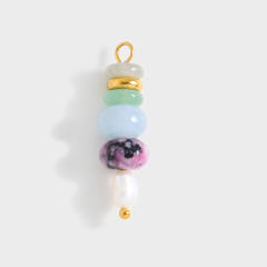 Bead Series Colorful Natural Stone Beads DIY Jewelry charm Handmade String Accessories