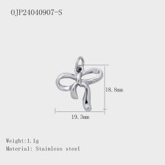 Hot-Selling Silver Life Series Stainless Steel Key Lock Love Phone Crown Jewelry Accessories Pendant