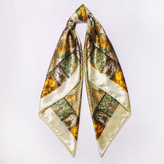 Paisley imitation Silk Scarf 90cm Women's satin Headscarf Wholesale