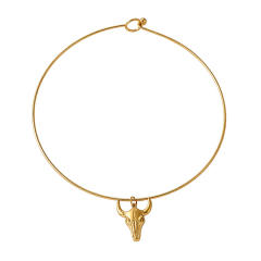 Personalized stainless Steel necklace choker Bull Head Cross Heart Pendant Choker Wholesale