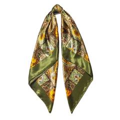 Paisley imitation Silk Scarf 90cm Women's satin Headscarf Wholesale