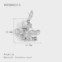 Creative Stainless Steel Gold-Plated European and American Fashion Paris Eiffel Tower Pendant Wholesale