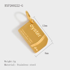 Creative Stainless Steel Gold-Plated European and American Fashion Paris Eiffel Tower Pendant Wholesale