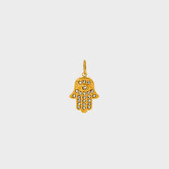 Stainless Steel 18K Gold-Plated Color-Preserving DIY Palm Racket Coffee Cup Pendant Wholesale
