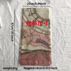 New Style Retro Pattern Printed imitation Scarf 90*90cm Satin Square Scarf Casual Headscarf
