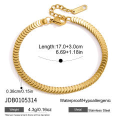 Basic thick chain stainless steel bracelet chain bracelet diy jewelry accessory