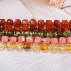 Simple Personality Versatile Geometric Square Acrylic Beads Women's Beaded Necklace Daily Wear for Women
