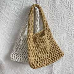 Candy-Colored Straw Bag Mini Handbag Korean Style Ins Wrist Woven Bag Small Bag