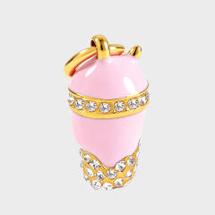 Sweet color enamel cake heart stereo stainless steel charms diy jewelry accessory
