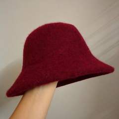 Women's Autumn Winter Fisherman Hat British Retro Style Furry Thickened Basin Hat