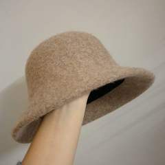 Women's Autumn Winter Fisherman Hat British Retro Style Furry Thickened Basin Hat