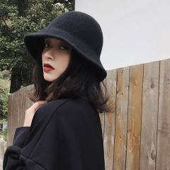 Women's Autumn Winter Fisherman Hat British Retro Style Furry Thickened Basin Hat